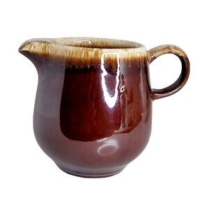 Vintage McCoy USA 7020 Brown Drip Glaze Creamer